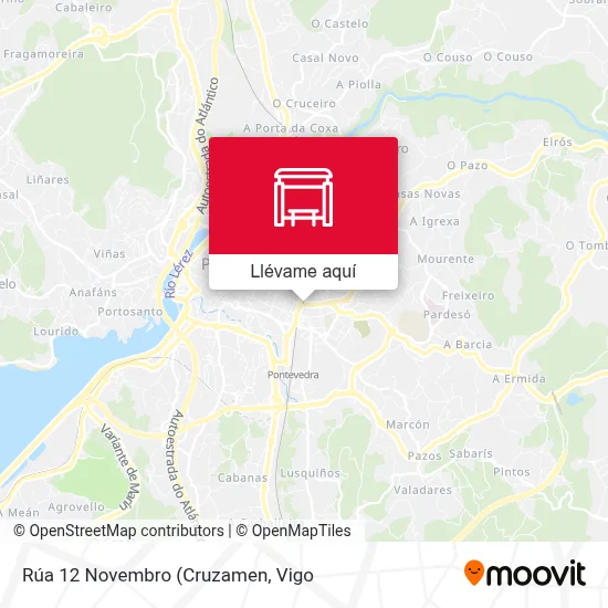 Mapa Rúa 12 Novembro