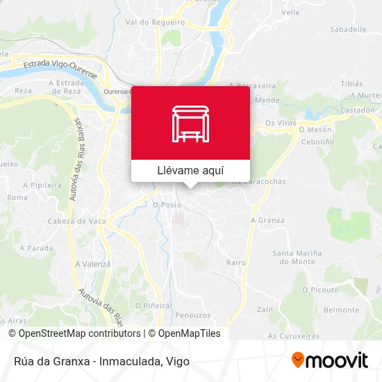 Mapa Rúa da Granxa - Inmaculada