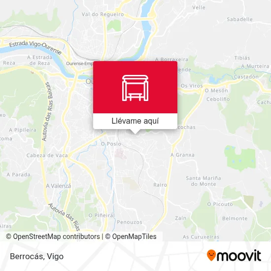 Mapa Berrocás