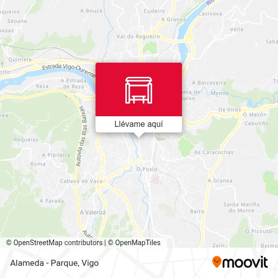 Mapa Alameda - Parque