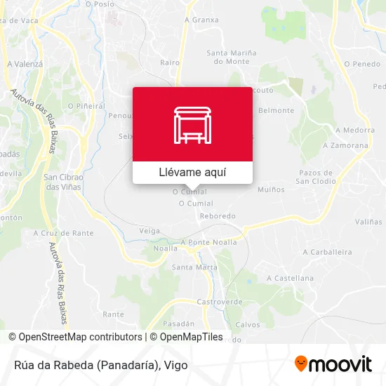 Mapa Rúa da Rabeda (Panadaría)