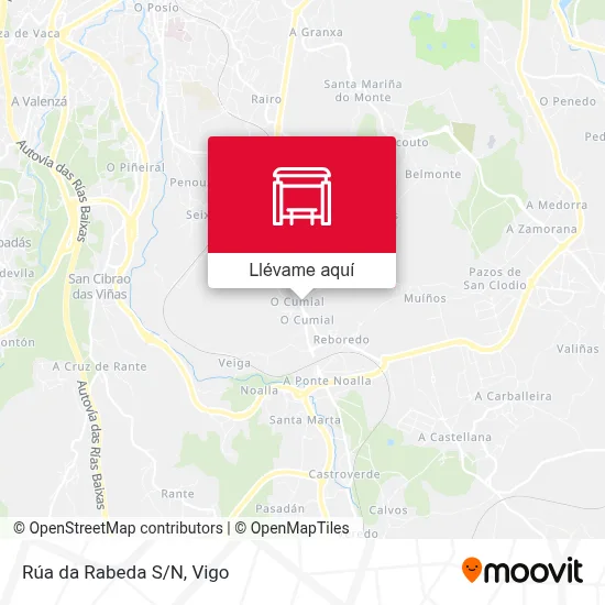 Mapa Rúa da Rabeda S/N