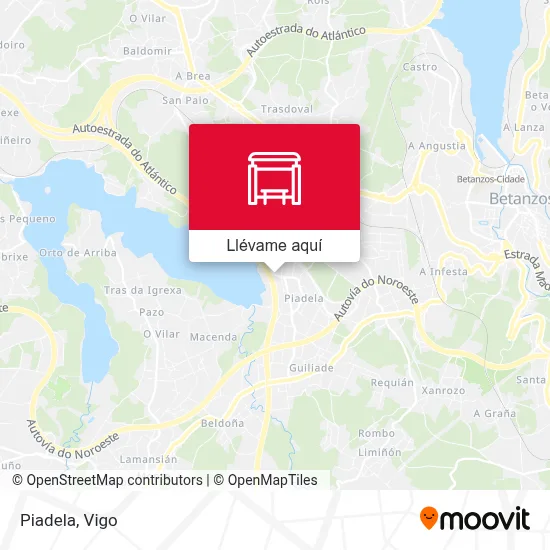 Mapa Piadela