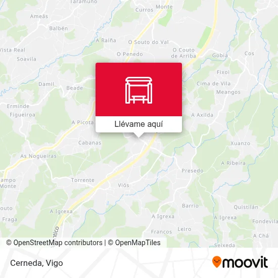 Mapa Cerneda