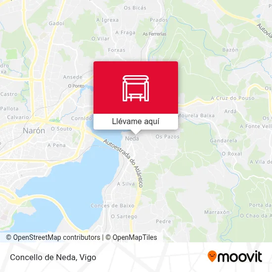Mapa Concello de Neda