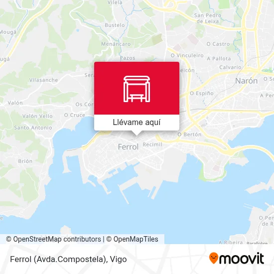Mapa Ferrol (Avda.Compostela)