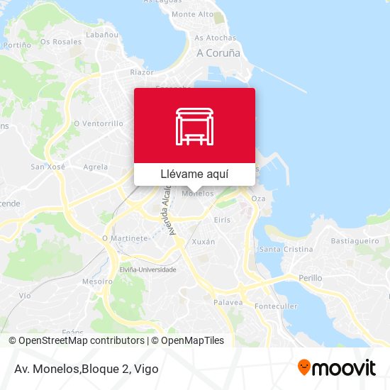Mapa Av. Monelos,Bloque 2