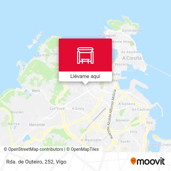 Mapa Rda. de Outeiro, 252