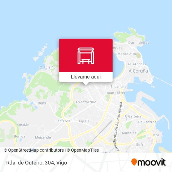 Mapa Rda. de Outeiro, 304