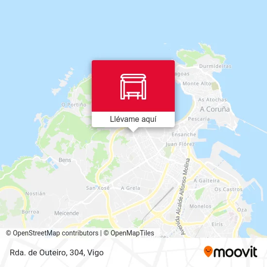 Mapa Rda. de Outeiro, 304