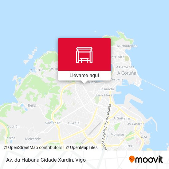 Mapa Av. da Habana,Cidade Xardín