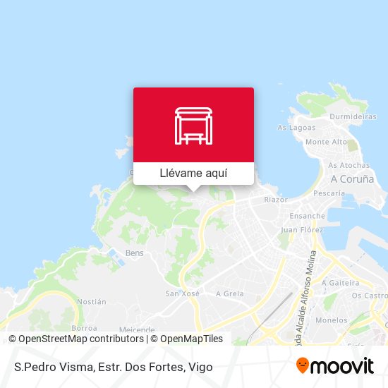 Mapa S.Pedro Visma, Estr. Dos Fortes
