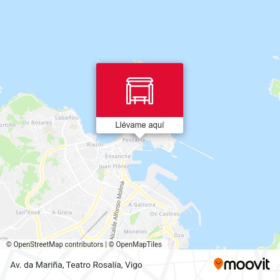Mapa Av. da Mariña, Teatro Rosalía