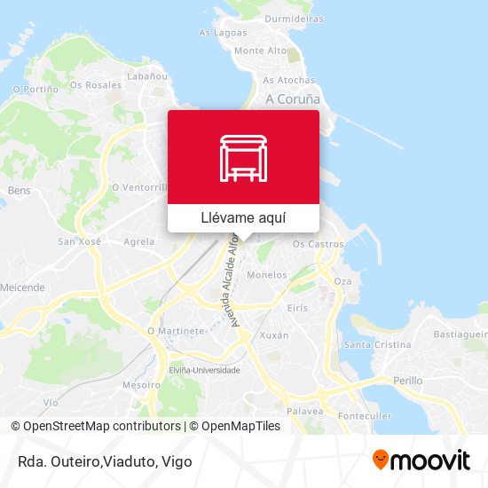 Mapa Rda. Outeiro,Viaduto