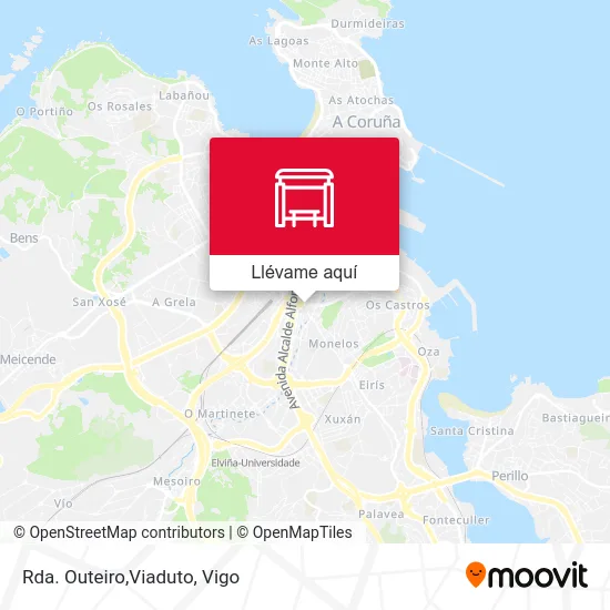 Mapa Rda. Outeiro,Viaduto