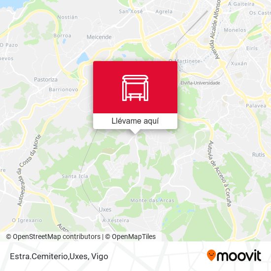 Mapa Estra.Cemiterio,Uxes