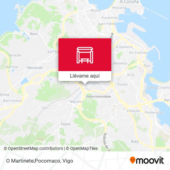 Mapa O Martinete,Pocomaco