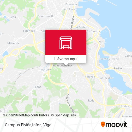 Mapa Campus Elviña,Infor.