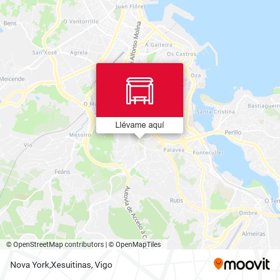 Mapa Nova York,Xesuitinas