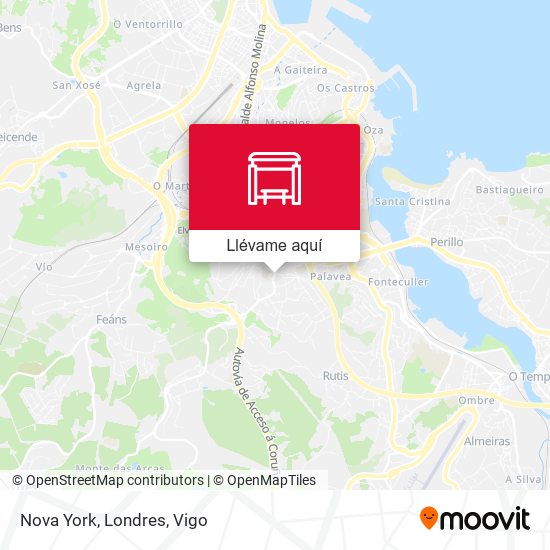 Mapa Nova York, Londres