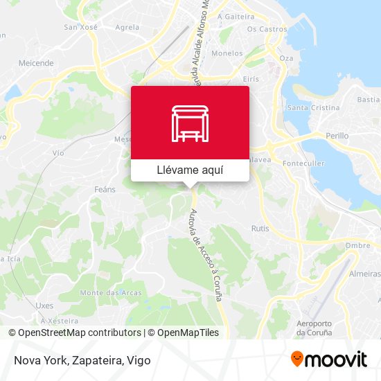 Mapa Nova York, Zapateira