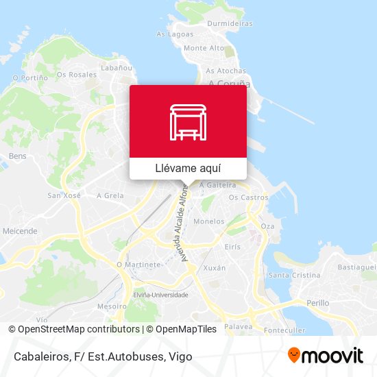 Mapa Cabaleiros, F/ Est.Autobuses