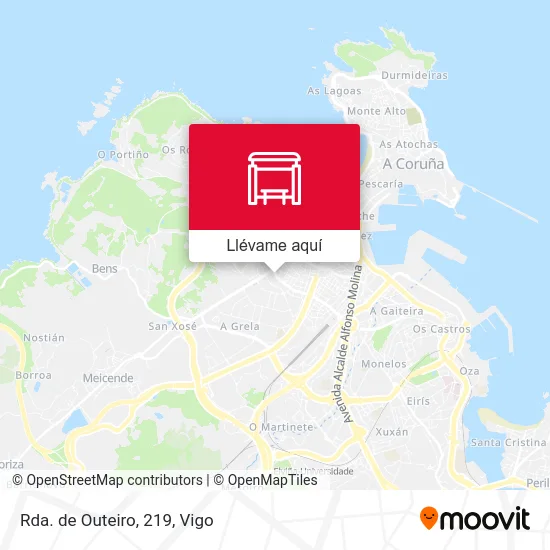 Mapa Rda. de Outeiro, 219