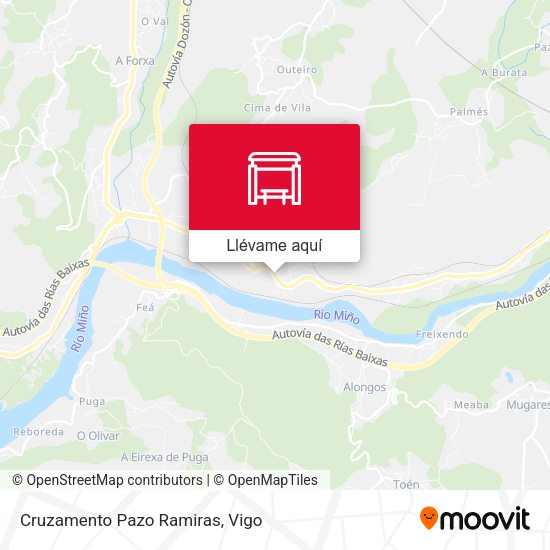 Mapa Cruzamento Pazo Ramiras