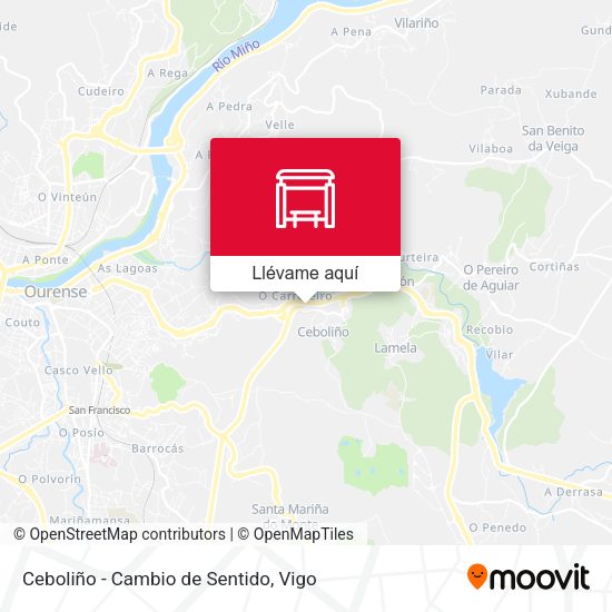 Mapa Ceboliño - Cambio de Sentido