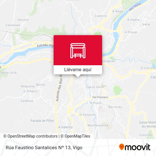 Mapa Rúa Faustino Santalices Nº 13