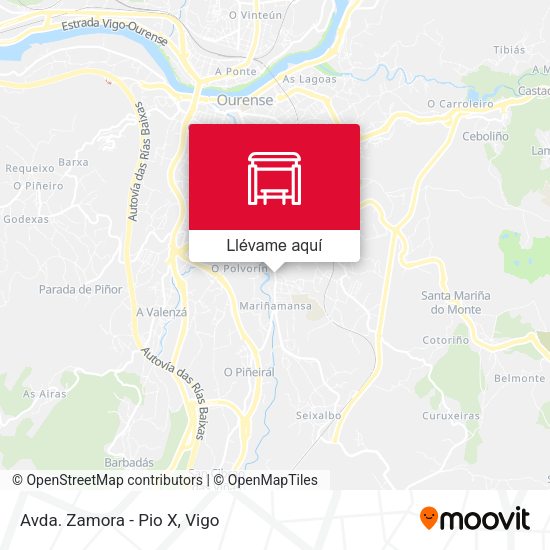 Mapa Avda. Zamora - Pio X