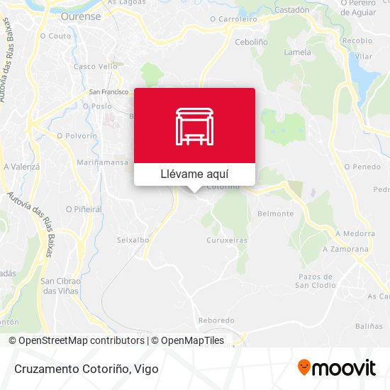 Mapa Cruzamento Cotoriño