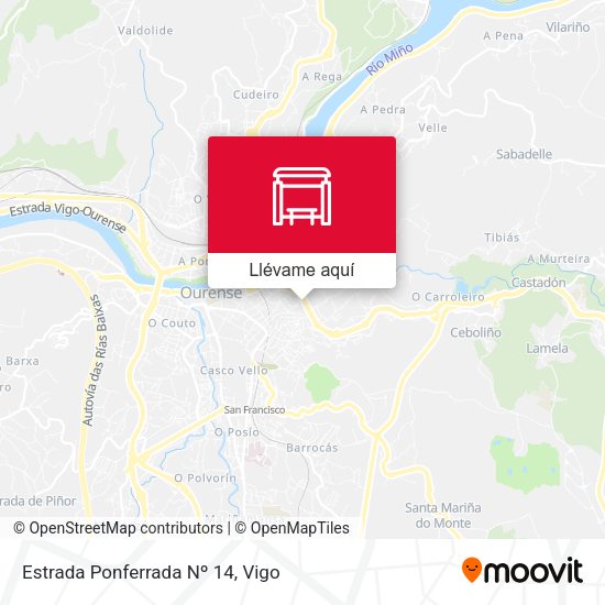 Mapa Estrada Ponferrada Nº 14