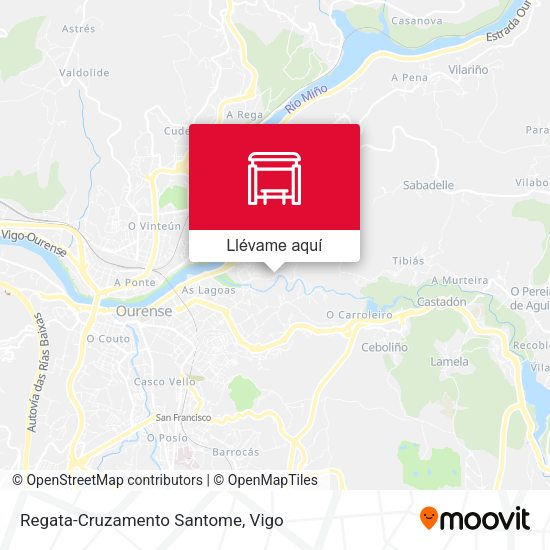 Mapa Regata-Cruzamento Santome
