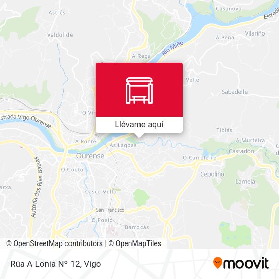 Mapa Rúa A Lonia Nº 12