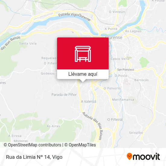 Mapa Rua da Limia Nº 14