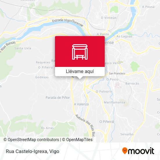 Mapa Rua Castelo-Igrexa
