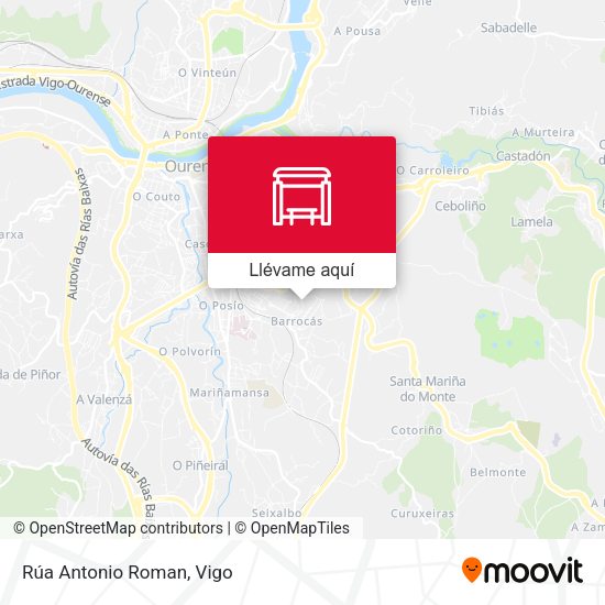 Mapa Rúa Antonio Roman