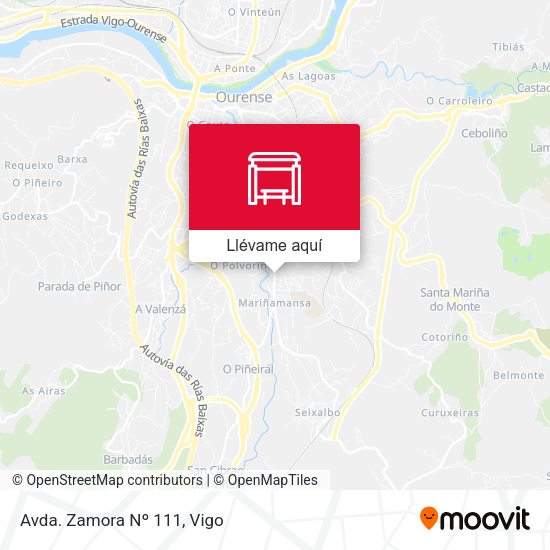 Mapa Avda. Zamora Nº 111