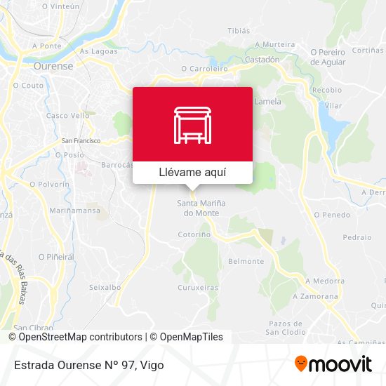 Mapa Estrada Ourense Nº 97