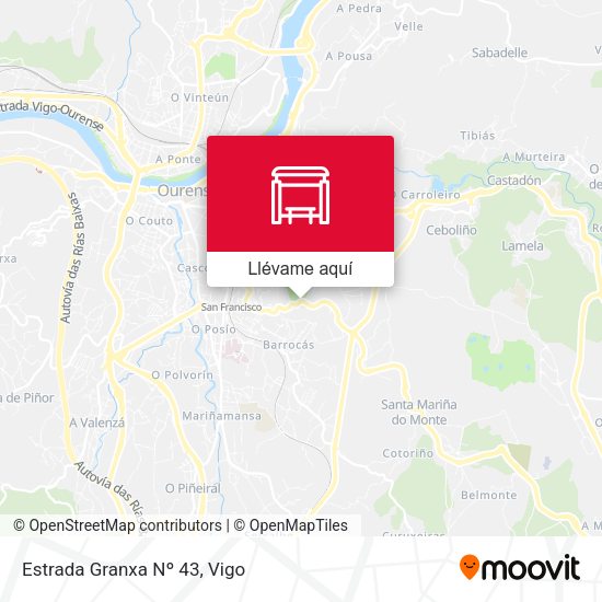 Mapa Estrada Granxa Nº 43