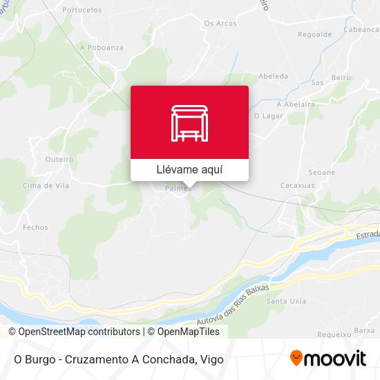 Mapa O Burgo - Cruzamento A Conchada