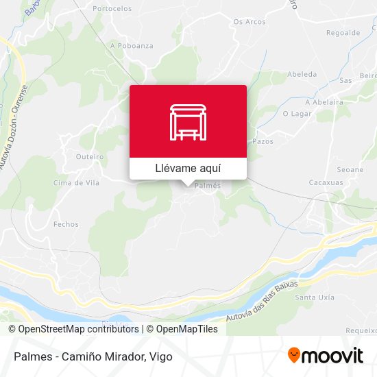 Mapa Palmes - Camiño Mirador