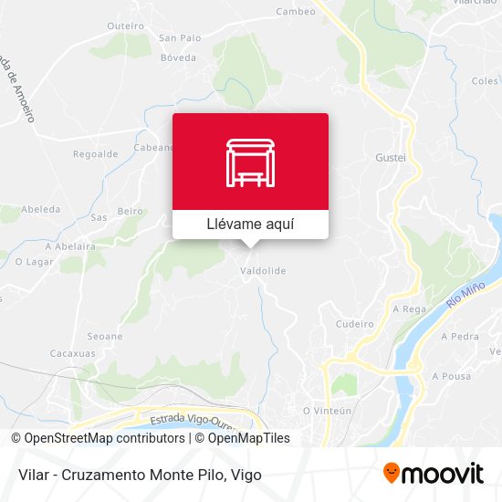 Mapa Vilar - Cruzamento Monte Pilo