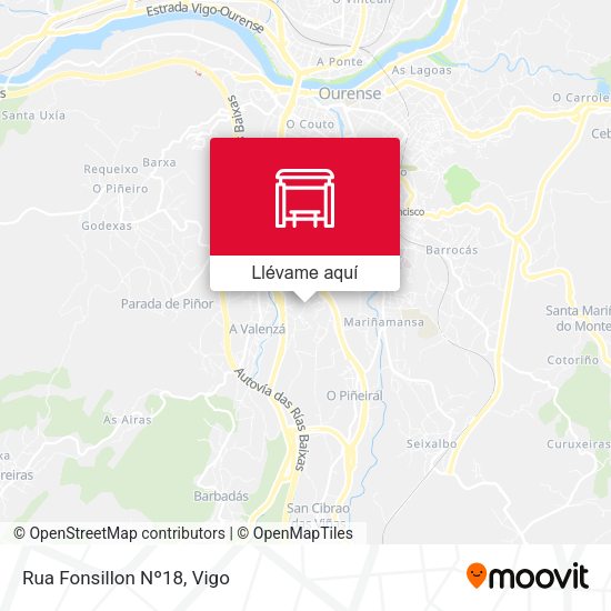 Mapa Rua Fonsillon Nº18