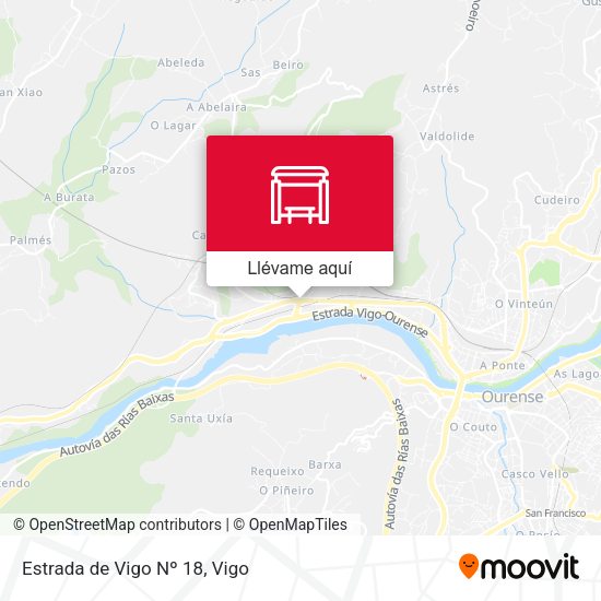 Mapa Estrada de Vigo Nº 18