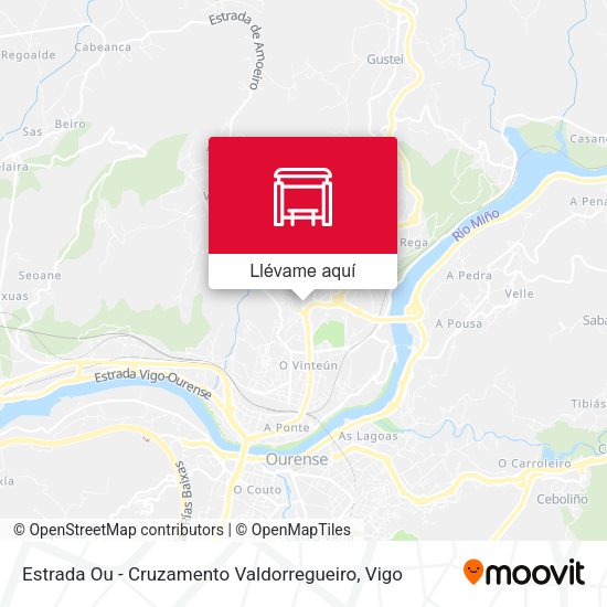 Mapa Estrada Ou - Cruzamento Valdorregueiro