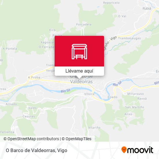Mapa O Barco de Valdeorras