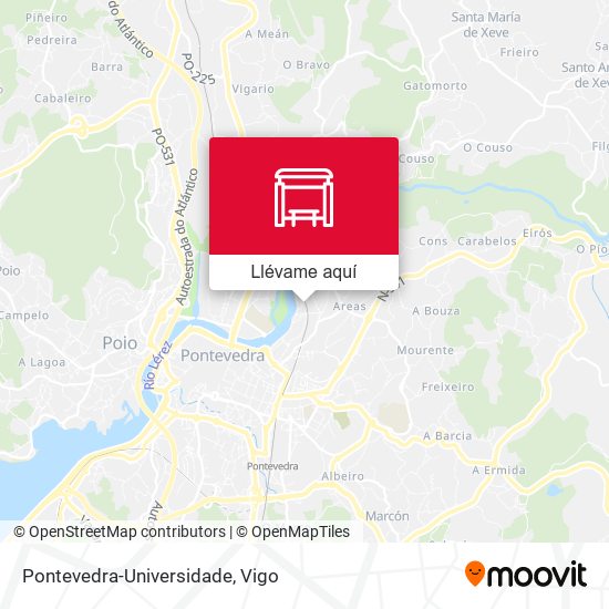 Mapa Pontevedra-Universidade