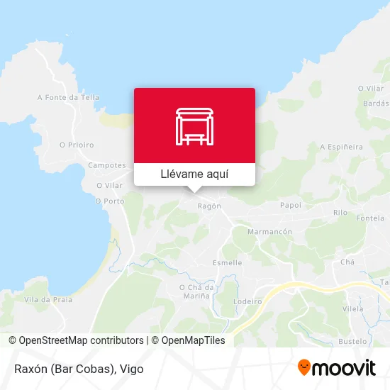 Mapa Raxón (Bar Cobas)